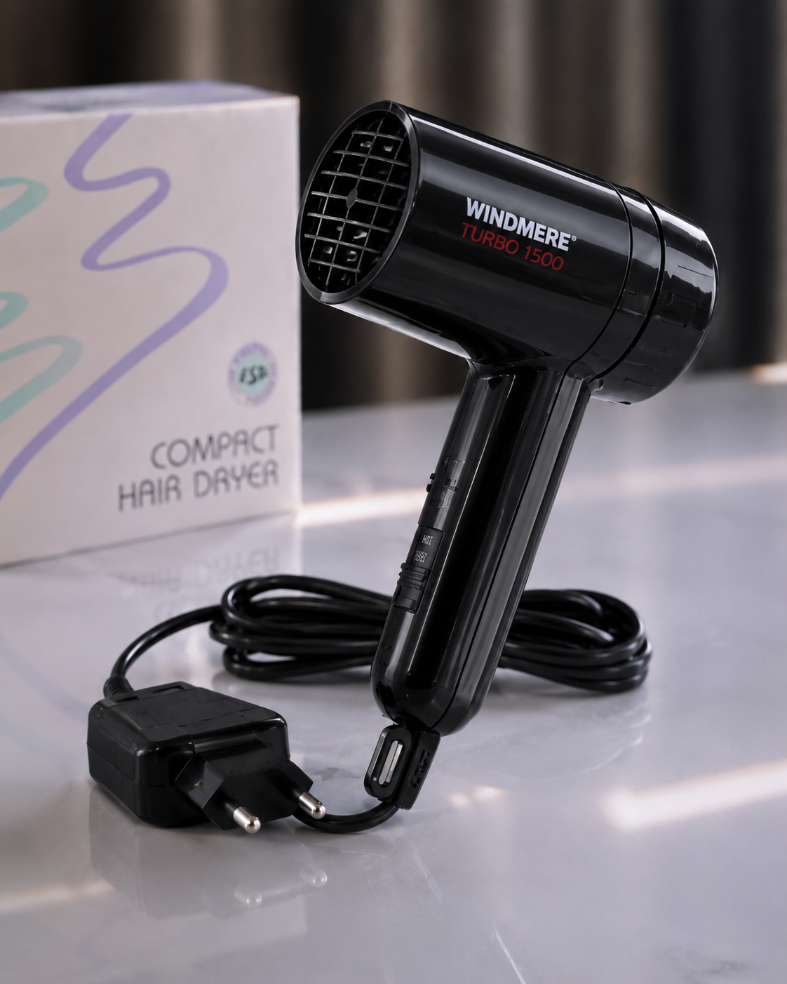 Secador de Pelo Compacto de Viaje 1500W