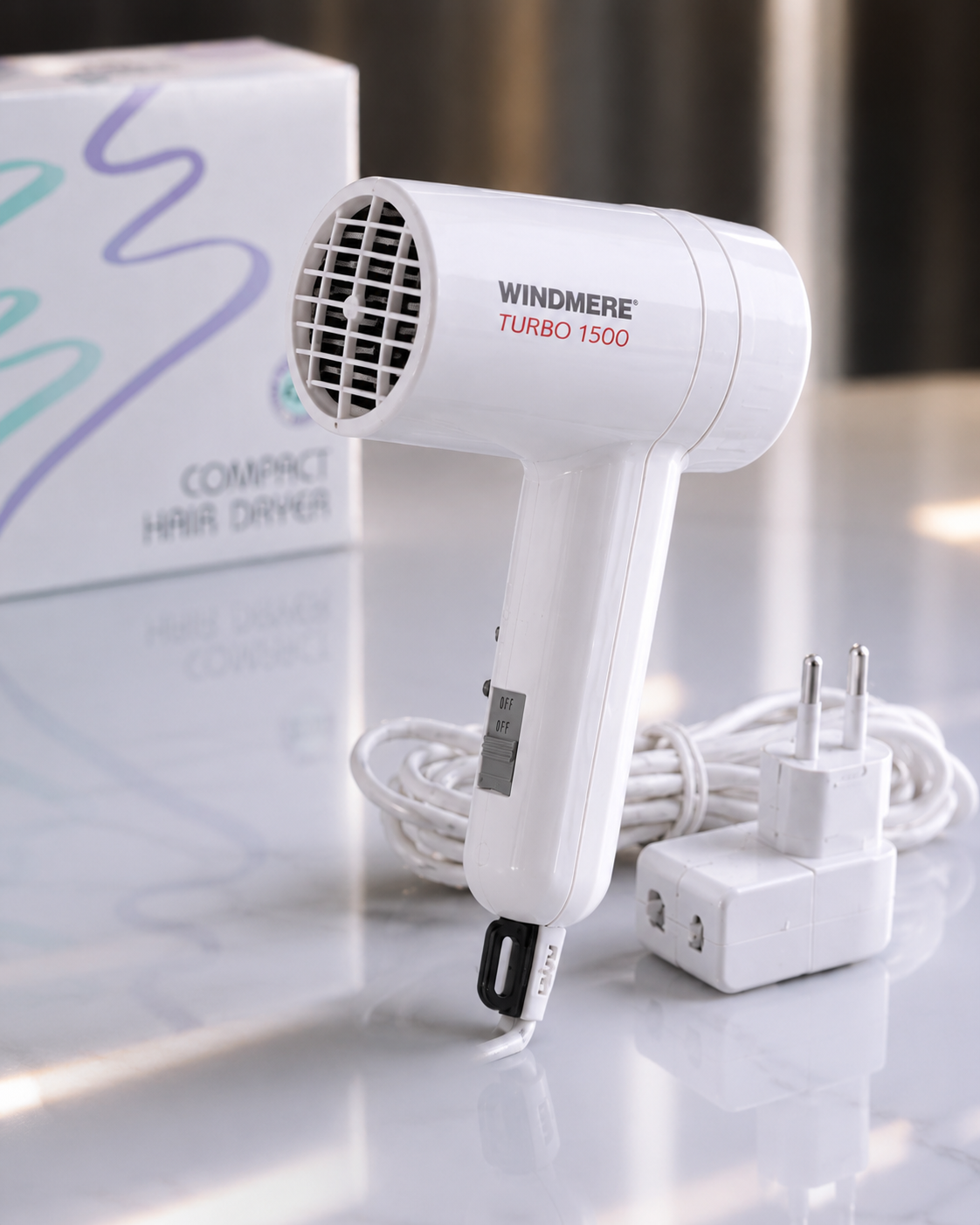 Secador de Pelo Compacto de Viaje 1500W