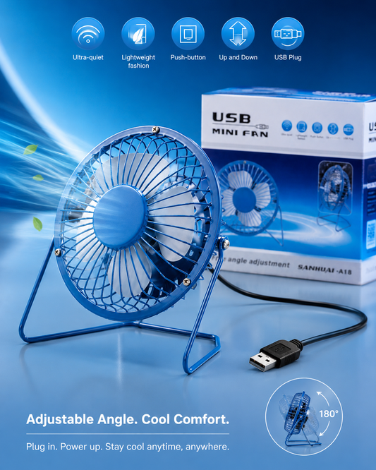 Mini Ventilador USB de Escritorio