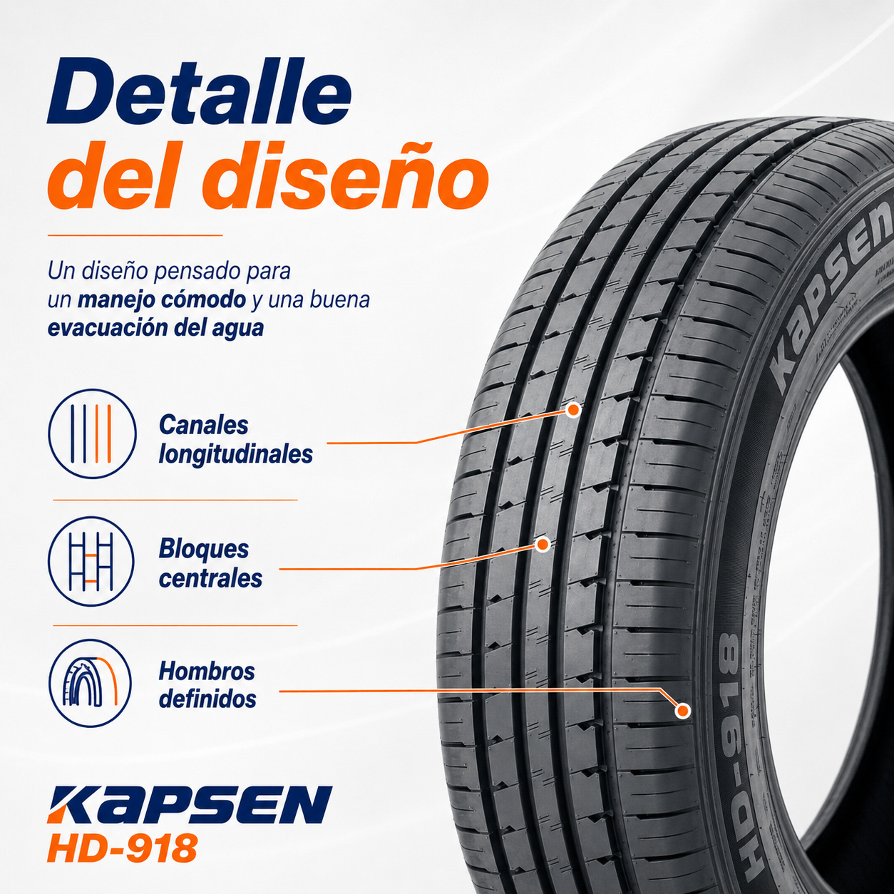 Cubierta Kapsen HD-918 175/70R14 — Super Oferta